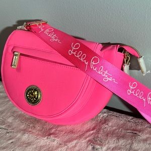 Giavanna Neoprene Crossbody Bag, Aura Pink, Lily Pulitzer, Never used